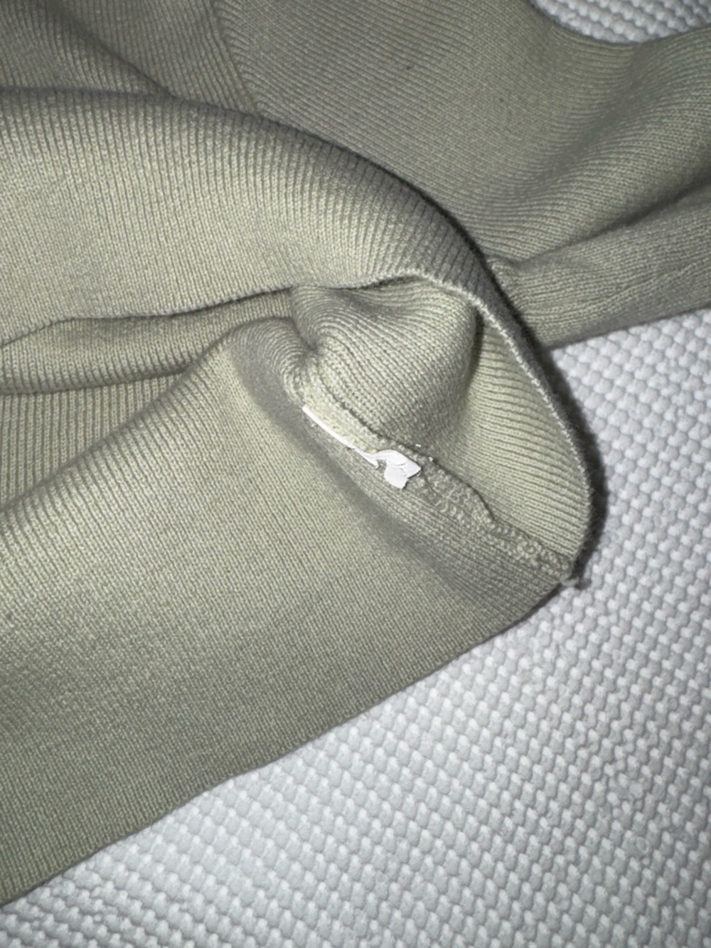 Princess Polly Cropped Ribbed‎ Cardigan Sage Green Button Front Size 0 - Picture 7 of 11